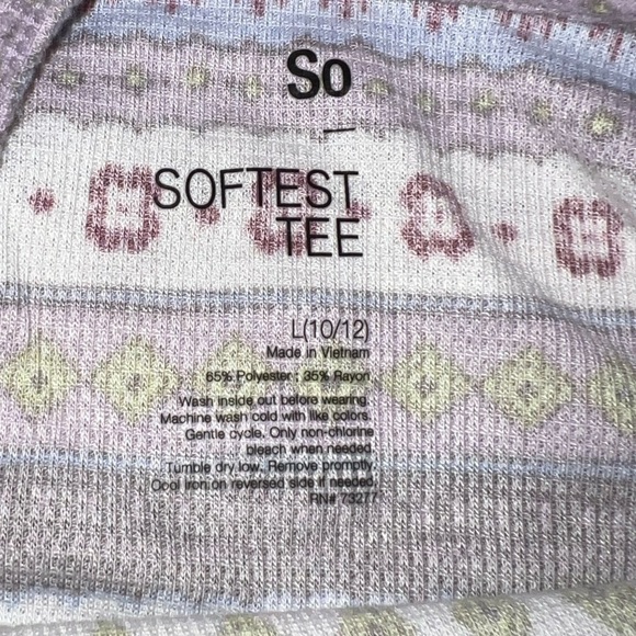 SO Girls Thermal Tunic and Plum Legging Set Size Large - Picture 6 of 11